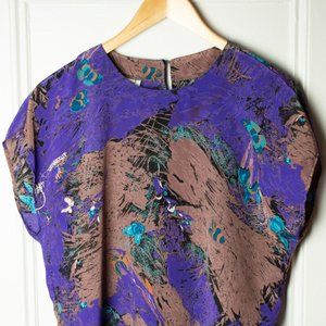 Vintage Laura Winston Watercolor Top